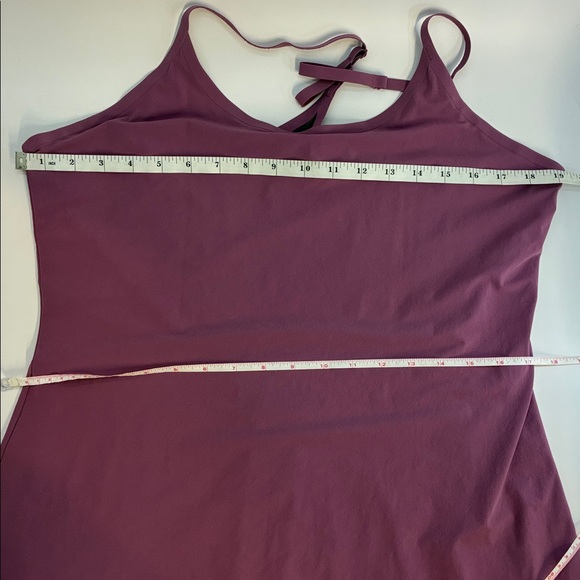 Outdoor Voices Exercise Dress. Racerback tennis dress w/pockets, Plum/Mauve, XL - Picture 6 of 16